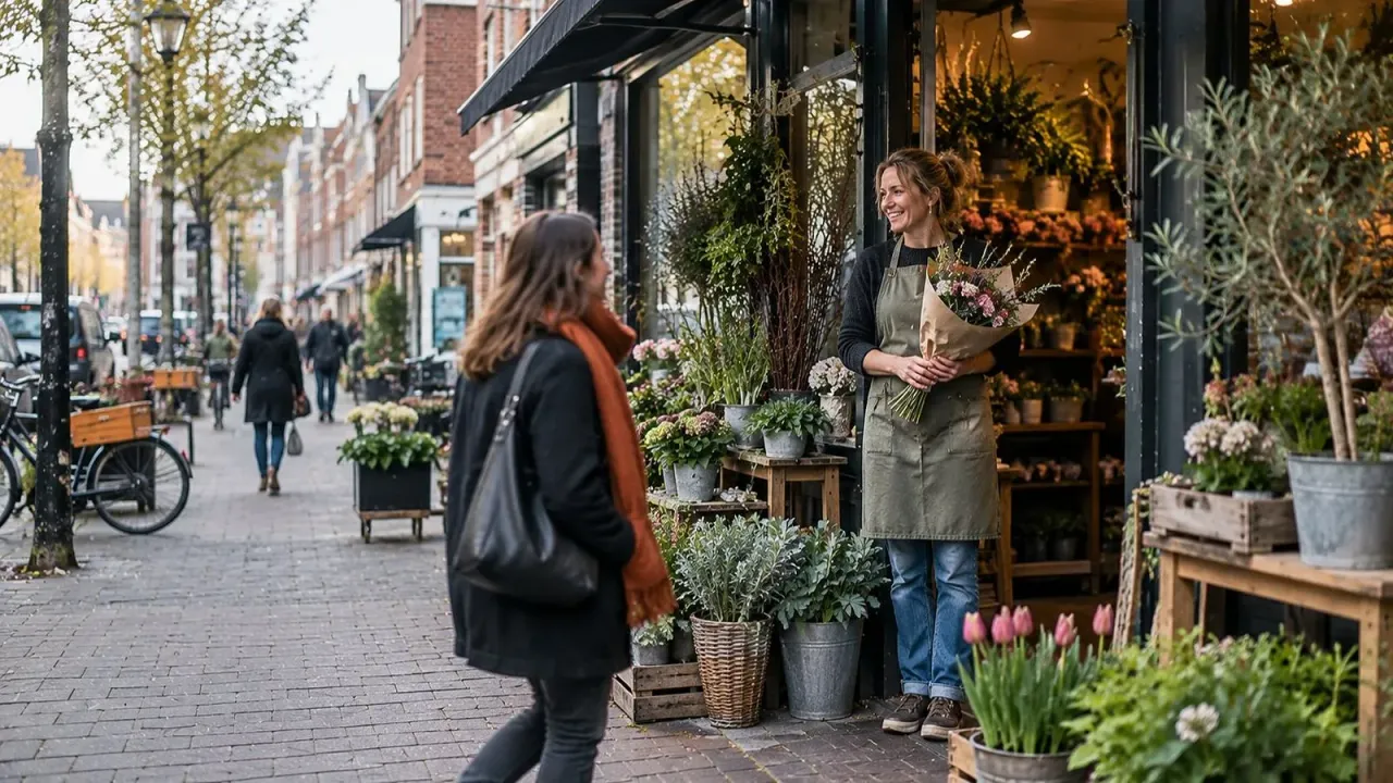 Voorbeeld: lokale advertentie in een huis-aan-huisblad naast een abri-reclame in de straat