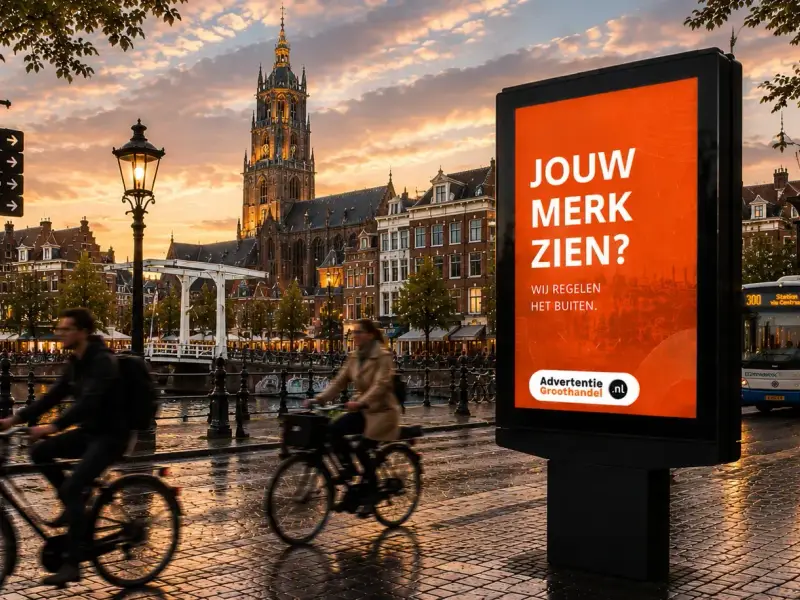 Buitenreclame in Haarlem