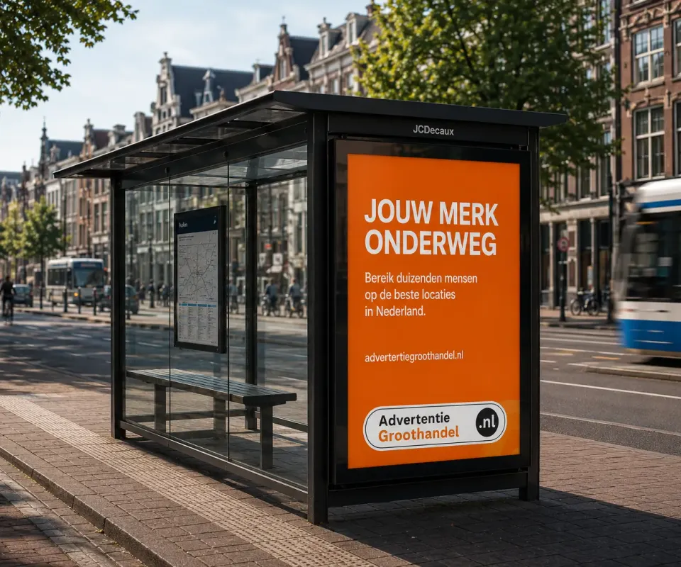 Abri reclame in bushokje